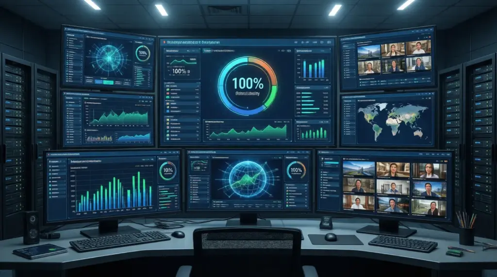 iptv anbieter vergleich Smart-TV-Bildschirm mit Übersicht und Ranking der zehn besten IPTV Dienste 2026