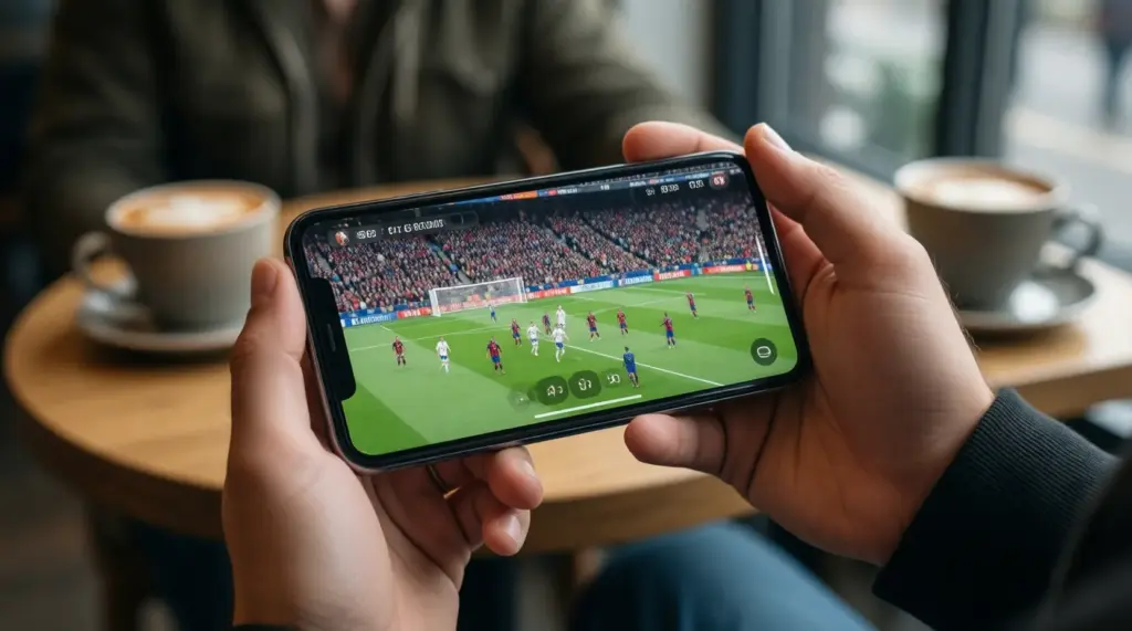 Smart TV Bildschirm mit Benutzeroberfläche und Kanalauswahl zum Thema IPTV Kaufen 2026