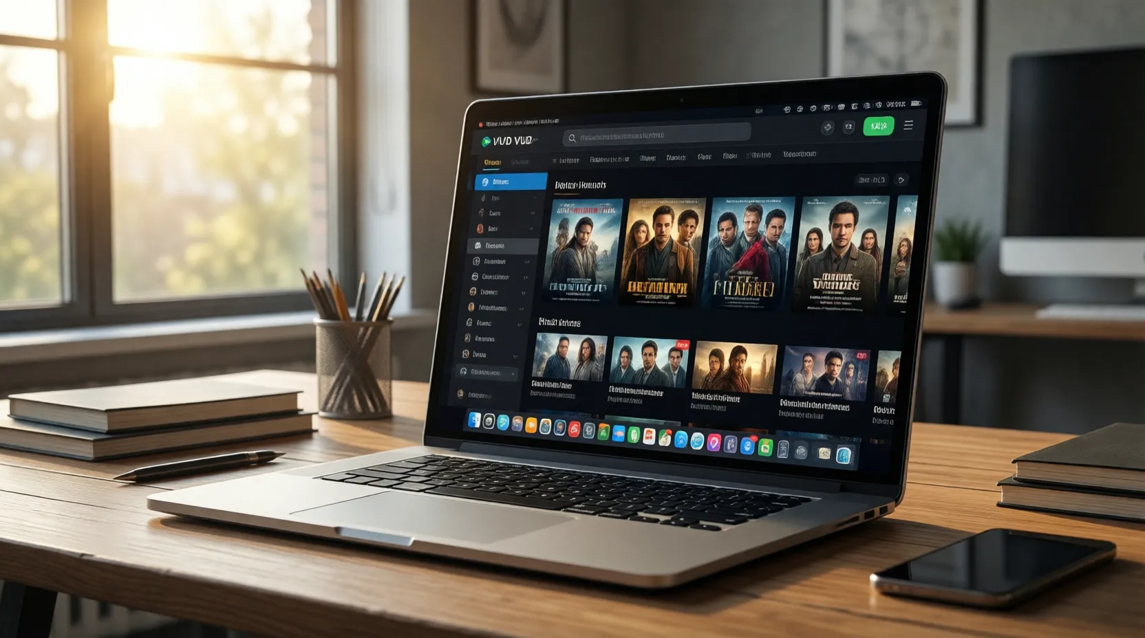 iptv kaufen Illustration verschiedener Endgeräte wie Smart TV, Tablet und Smartphone für Volle Kompatibilität mit IPTV